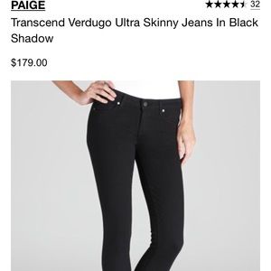 Paige verdugo ultra skinny black jeans 👖